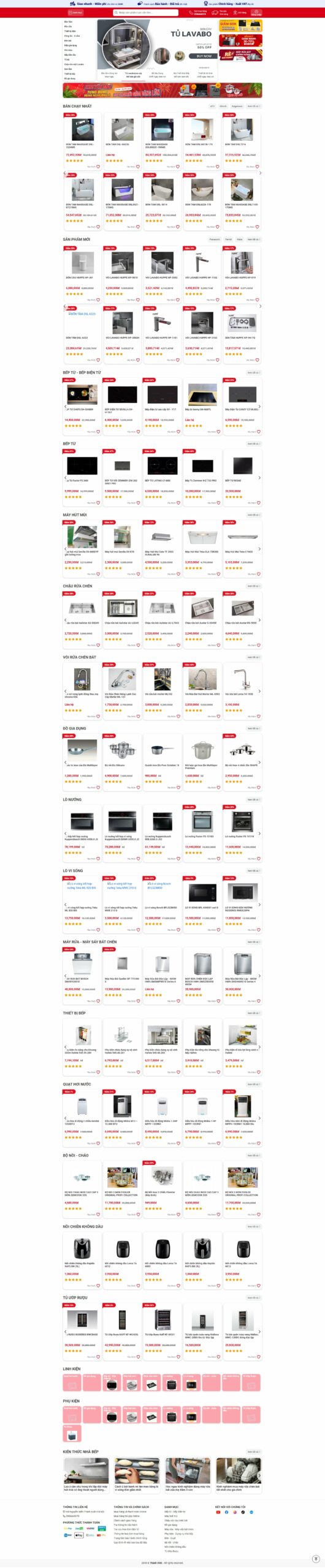 Dự án website thiết bị vệ sinh BKLHome