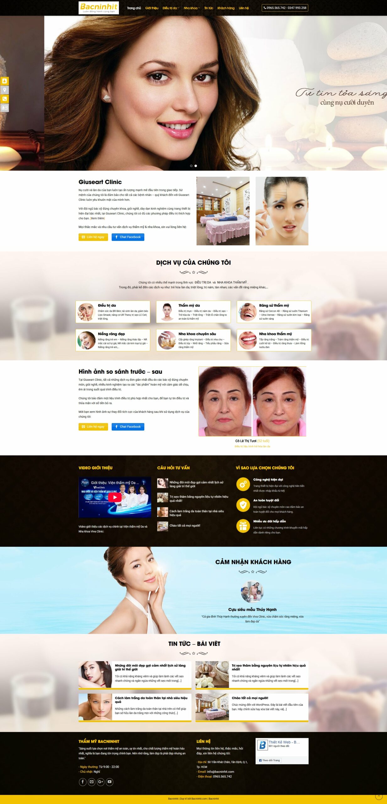 Mẫu website vật lý trị liệu