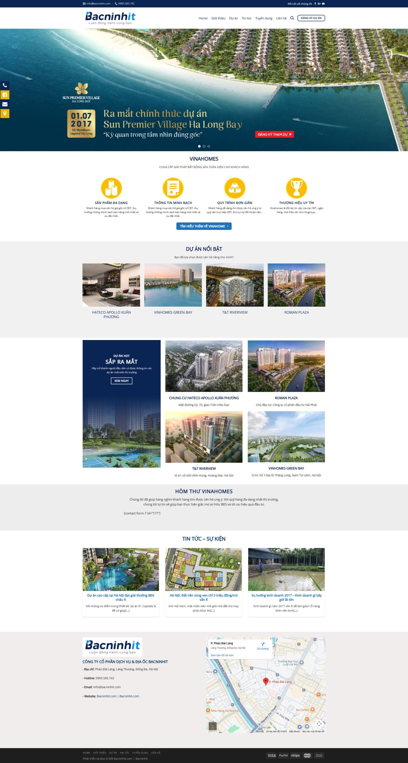 Mẫu website tin tức bất động sản