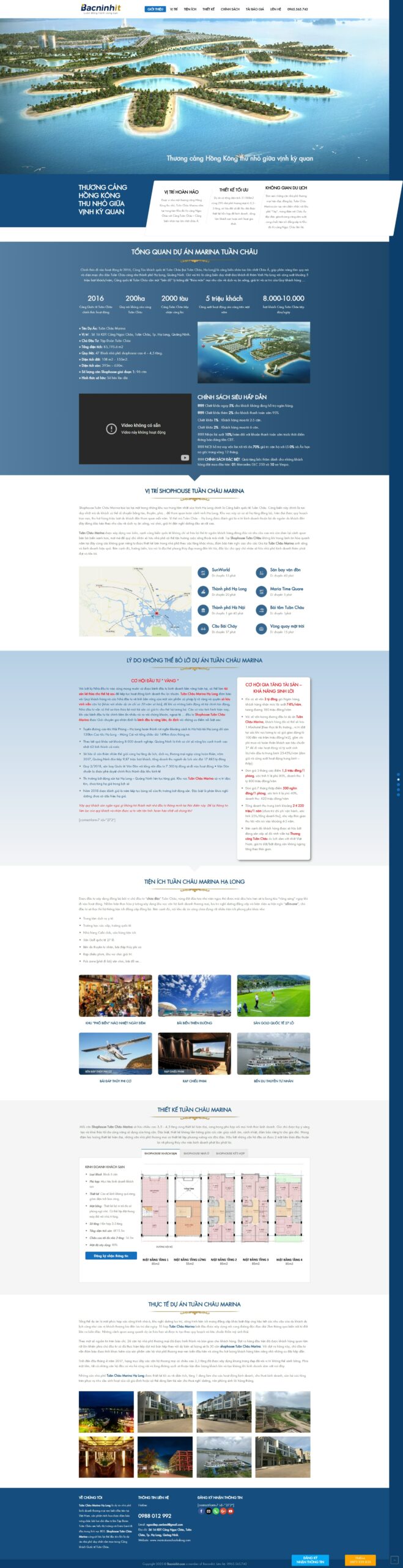 Mẫu website bất động sản châu hạ long