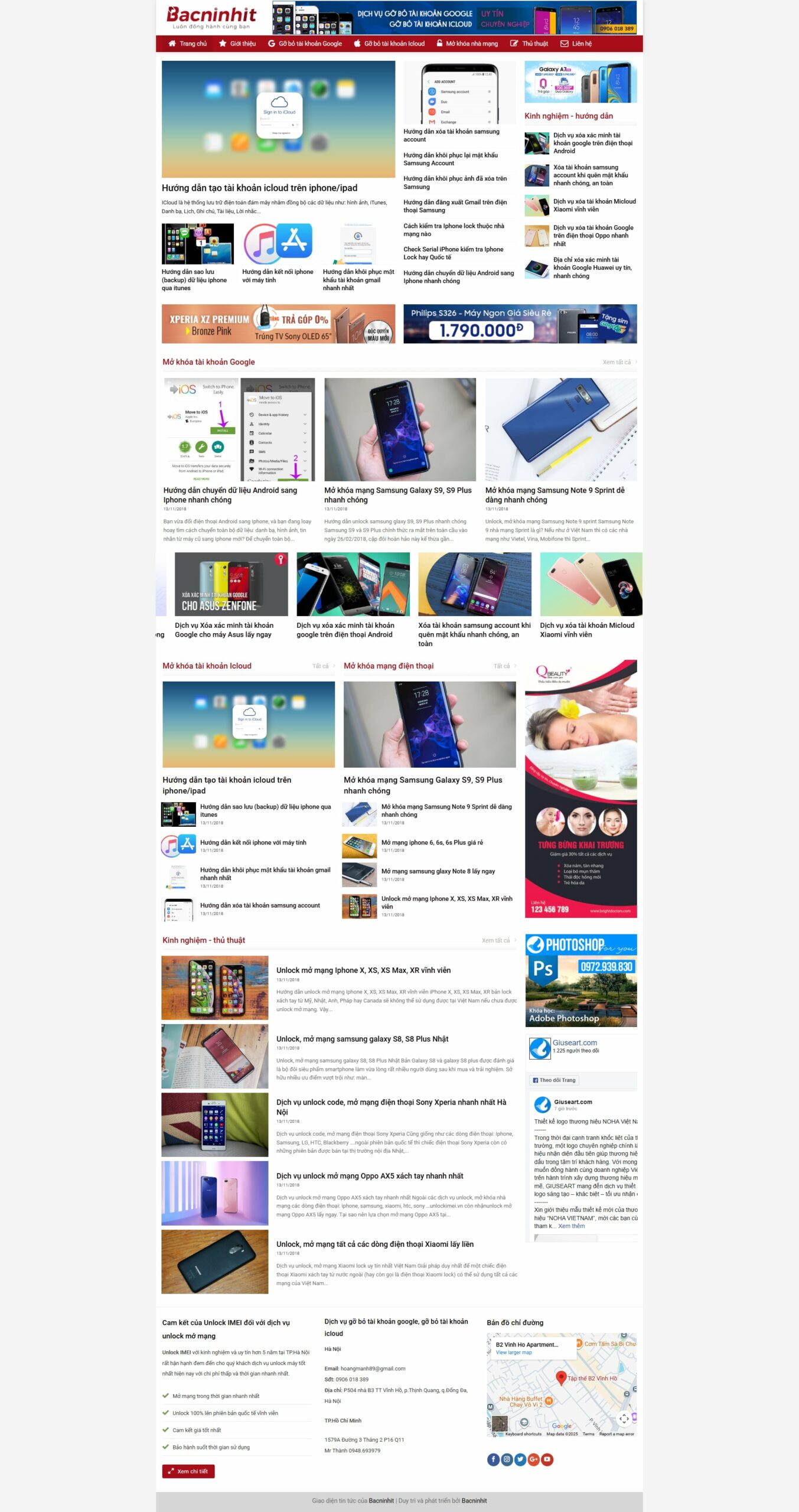 Mẫu website tin tức công nghệ