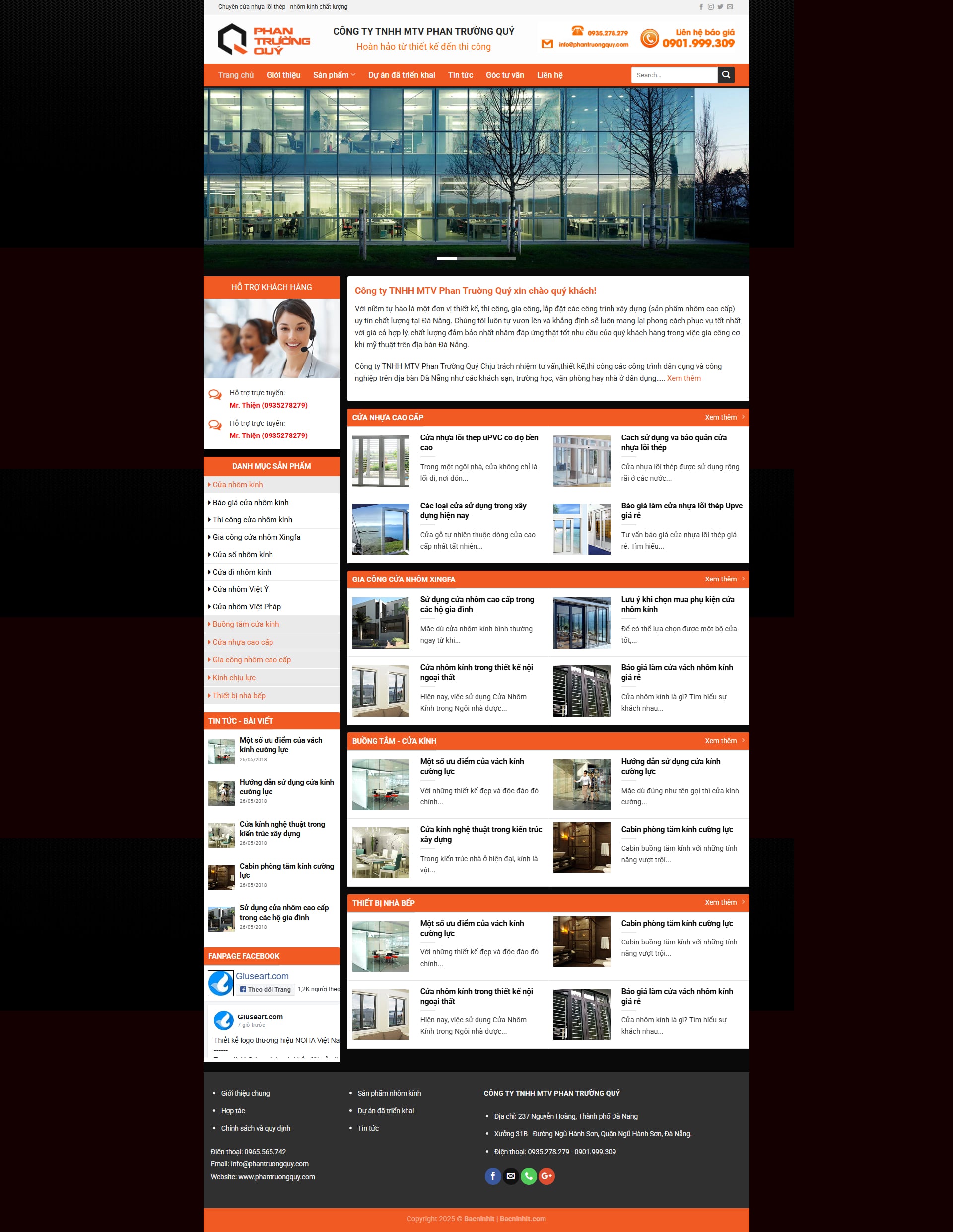 Mẫu website tin tức Phan trường quý