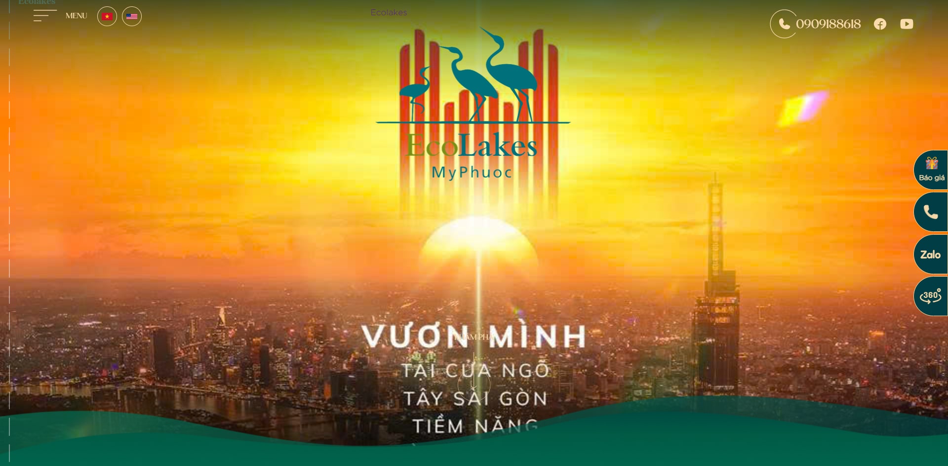 Mẫu website bất động sản ecolakes