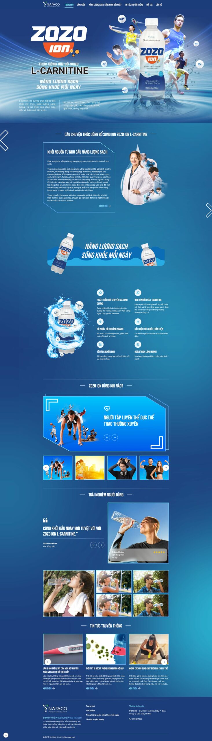 Mẫu website nước diện giải mafaco